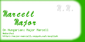 marcell major business card